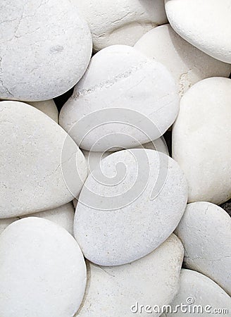 White pebbles Stock Photo