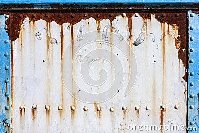 White peeling paint rust texture grunge background Stock Photo