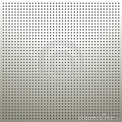 White Pegboard Background Vector Illustration