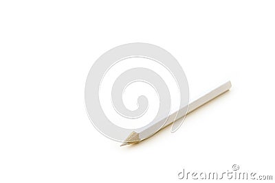White Pencil Stock Photo
