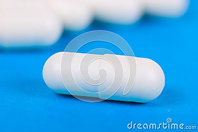 White pill Stock Photo