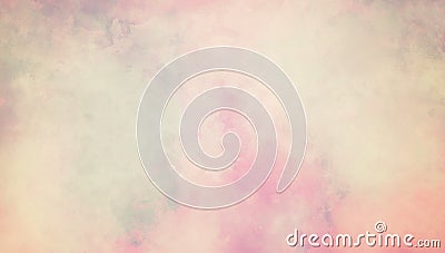 White pink and blue green background in soft old mottled watercolor texture design, light pastel colors Stock Photo