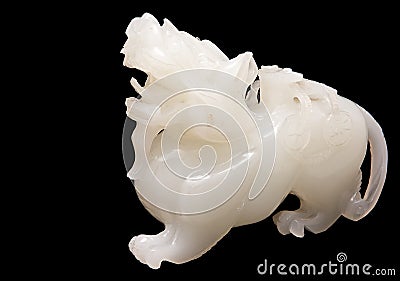 White Pixiu Stock Photo