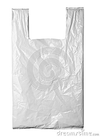 White plastic bag Stock Photo