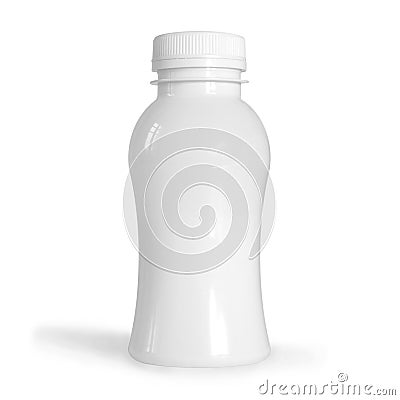 White plastic bottle Stock Photo