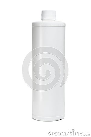 White plastic bottle Stock Photo