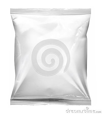 Plastic food bag Stock Photo