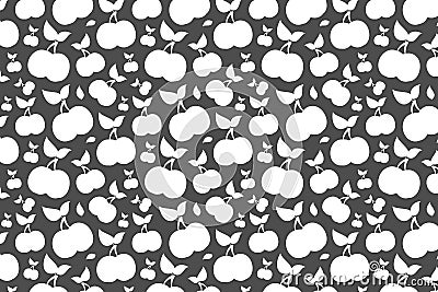 White plum shape. Fruit pattern on a brown background Stock Photo