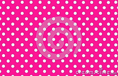 White polka dot with pink background Stock Photo