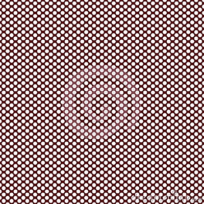 Polka Dot Pattern - White on Dark Red Cabernet Stock Photo