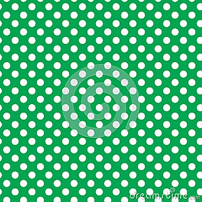 White polkadots over colored backdrop. Dotted, dots, circles pattern, background Geometry is seamlessly repeatable Vector Illustration