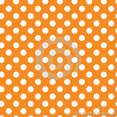 White polkadots over colored backdrop. Dotted, dots, circles pattern, background Geometry is seamlessly repeatable Vector Illustration