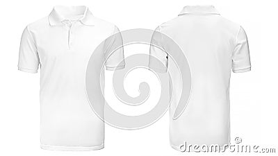 White Polo shirt, clothes Stock Photo