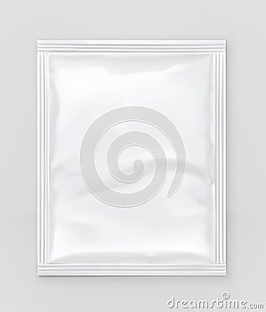 White polyethylene packaging Vector Illustration