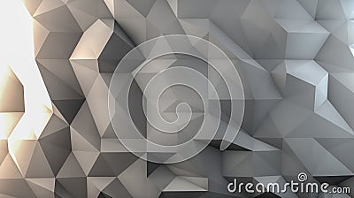White polygon background Stock Photo