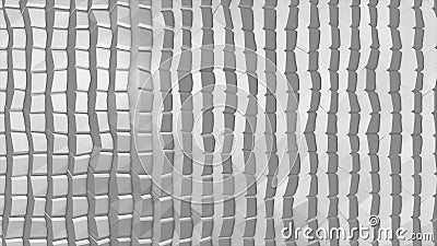 White polygonal geometric surface. Computer generated seamless loop abstract motion background Stock Photo
