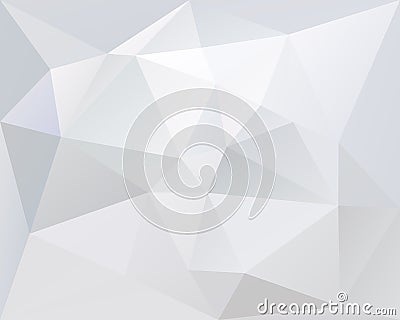 White polygonal triangle vector background, light and pale color Vector Illustration