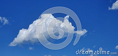 White poofy cloud Stock Photo