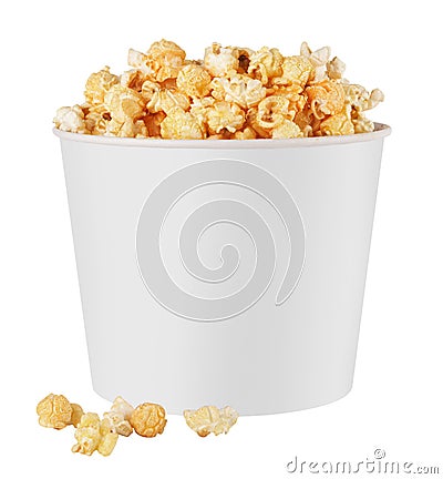 White popcorn box Stock Photo