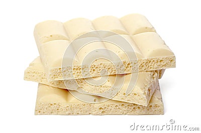 White porous chocolate Stock Photo