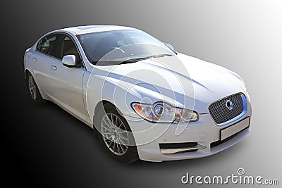 White prestige of car Stock Photo