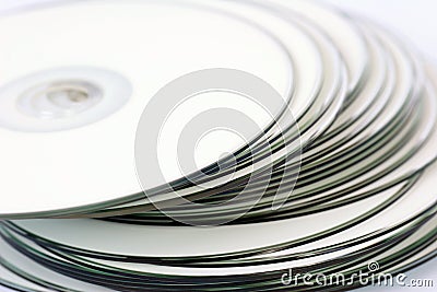 White Printable Cds Stock Photo