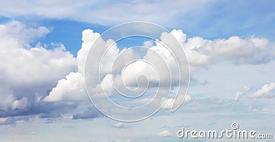 White puffy clouds Stock Photo