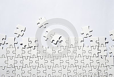 White puzzles Stock Photo