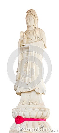 White Quan-Yin Stock Photo