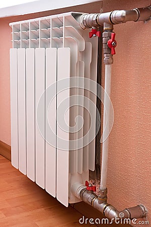 White radiator Stock Photo