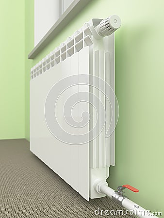 White radiator Stock Photo