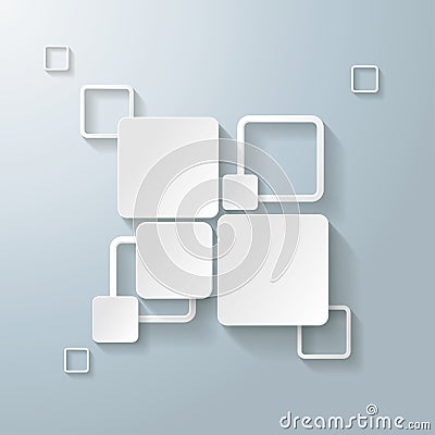 White Rectangle Squares 2 Options Vector Illustration