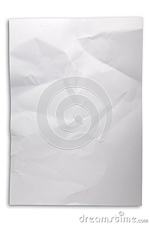 Crumpled paper Stock Photo