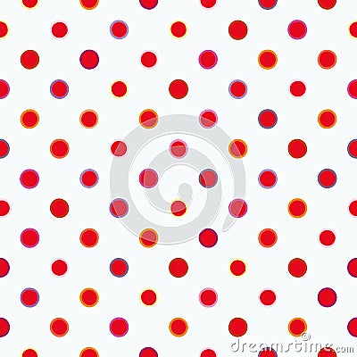 White pattern with polka dots. Vector Illustration