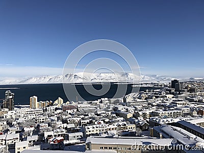 White Reykjavik Stock Photo