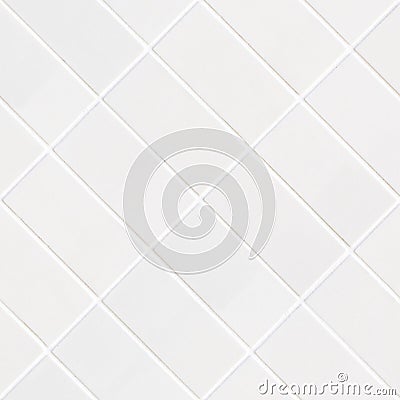 White rhomboid tile mosaic Stock Photo