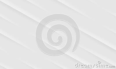 White ribbed paper texture background. Light abstr neumorphism background. Abstract lines background vector illustration. Light Vector Illustration