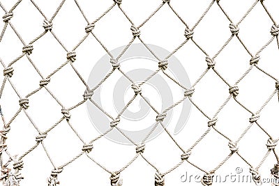 White rope net woven Stock Photo