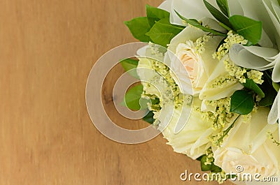 White Rose bouquet Stock Photo