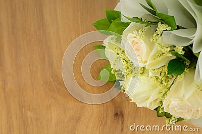 White Rose bouquet Stock Photo
