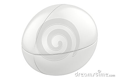 White rugby ball Stock Photo