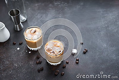 White Russian Cocktail Stock Photo