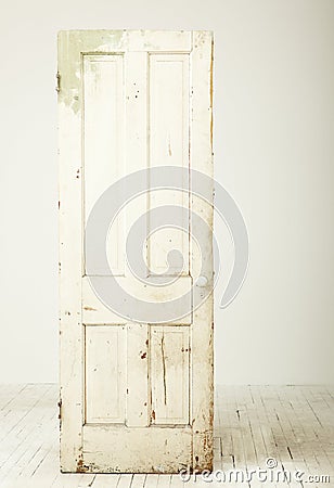 White rustic door Stock Photo