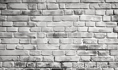 White Rustic Texture. Retro Whitewashed Old Brick Wall Surface. Vintage Structure. Grungy Shabby Uneven Painted Plaster Stock Photo