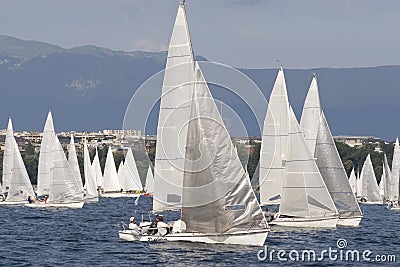 White sails Stock Photo