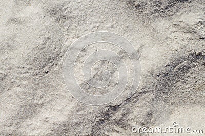 White sand background. Friable coral sand beach texture. Tropical beach photo background. Stock Photo