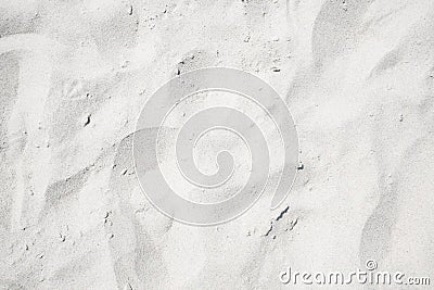 White sand on the the beach Stock Photo