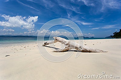 White sand beach at Khang Khao Island Bat island, Ranong Province, Thailand Stock Photo