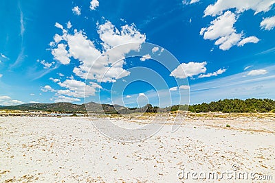 White sand in Puntaldia Stock Photo