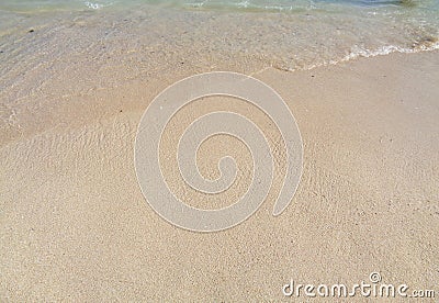 White sands with beautiful waves Stock Photo